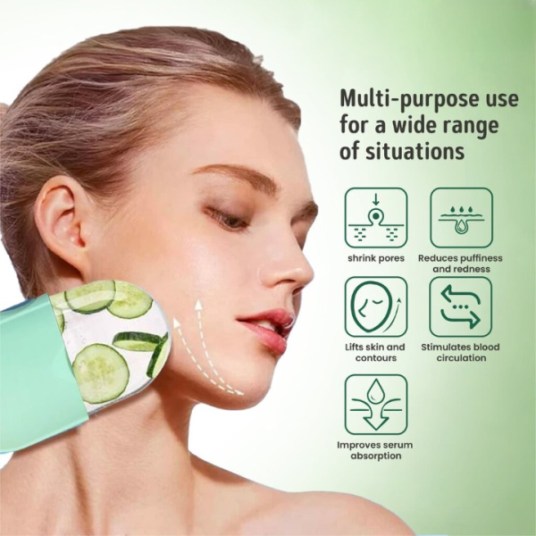 Ice Roller Facial Massage | Silicone Cleansing Ice Lattice