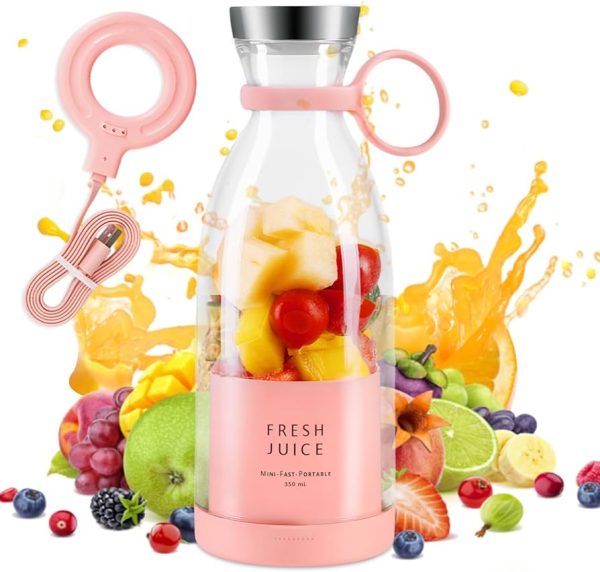 Portable Electric Juicer – USB Rechargeable Fruit Mixer Blender
